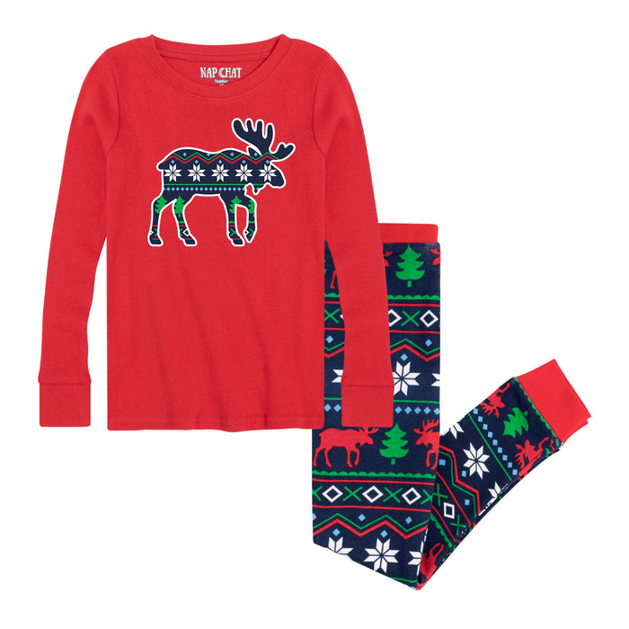 Nap Chat™ - Scandinavian Moose - Matching Family Christmas Pajama Sets —  Instant Message™